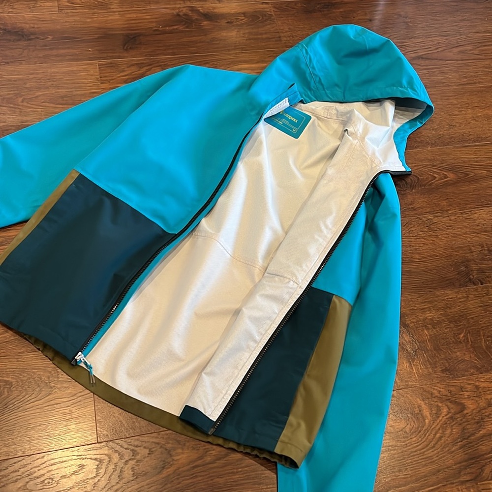 Cotopaxi Tri-Color Shell Rain Jacket Waterproof Mens Medium